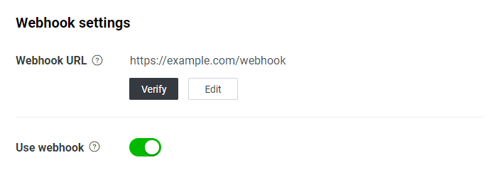 Webhook URLの設定